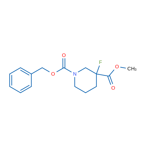 Methyl 1-Cbz-3-fluoropiperidine-3-carboxylate 250mg