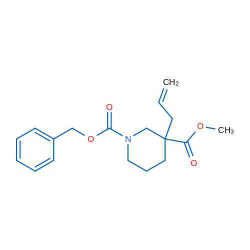 Methyl 1-Cbz-3-allylpiperidine-3-carboxylate 1g