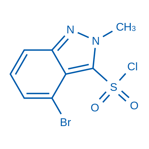 4-Bromo-2-methyl-2H-indazole-3-sulfonyl chloride 5g