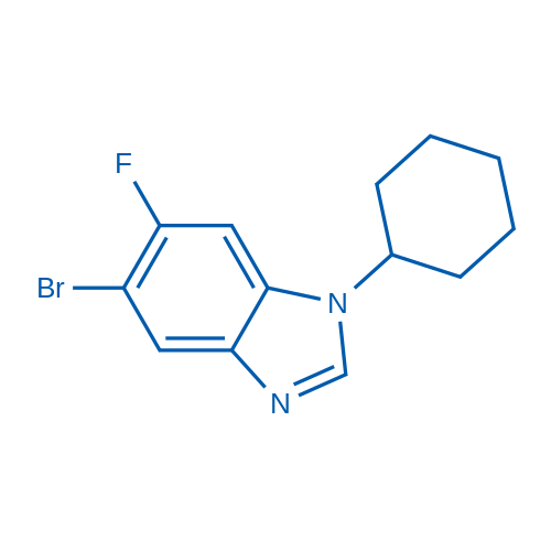 5-Bromo-1-cyclohexyl-6-fluorobenzimidazole 25g