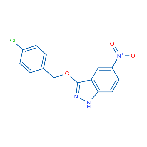 3-((4-Chlorobenzyl)oxy)-5-nitro-1H-indazole 1g