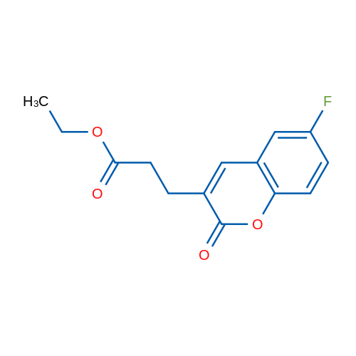 Ethyl 3-(6-fluoro-2-oxo-2H-chromen-3-yl)propanoate 1g