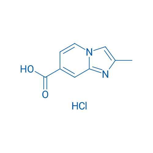 2-Methylimidazo[1,2-a]pyridine-7-carboxylic acid hydrochloride 250mg