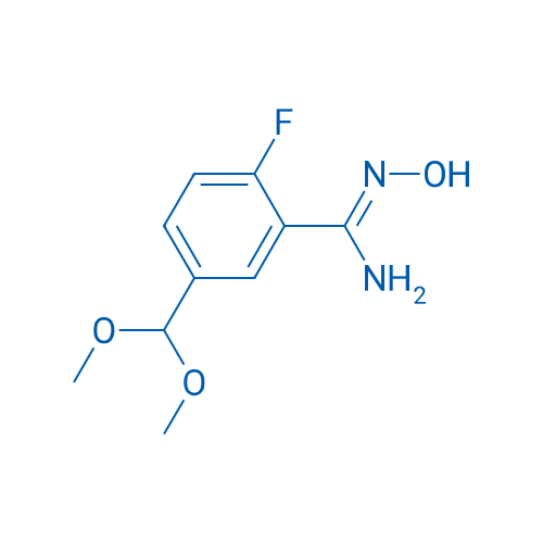 (Z)-5-(Dimethoxymethyl)-2-fluoro-N'-hydroxybenzimidamide 1g