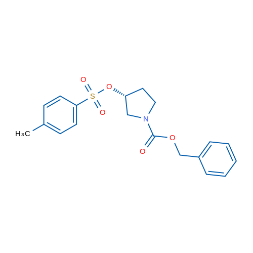 (R)-Benzyl 3-(tosyloxy)pyrrolidine-1-carboxylate 1g