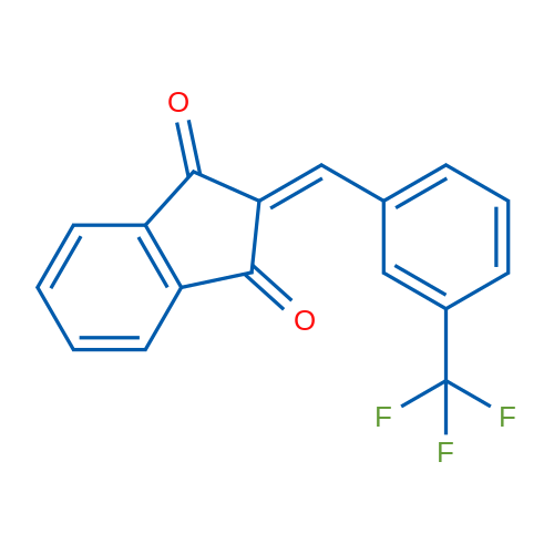 2-{[3-(trifluoromethyl)phenyl]methylidene}-2,3-dihydro-1H-indene-1,3-dione 1g