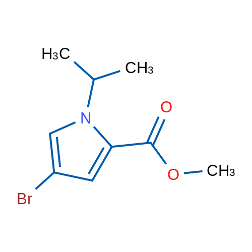 Methyl 4-bromo-1-isopropyl-1H-pyrrole-2-carboxylate 1g