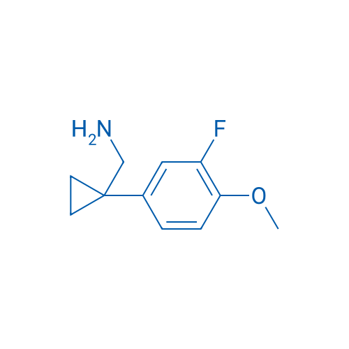 (1-(3-Fluoro-4-methoxyphenyl)cyclopropyl)methanamine 250mg