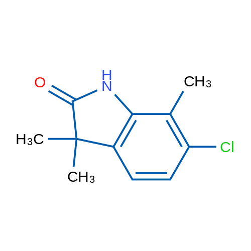 6-Chloro-3,3,7-trimethyl-2,3-dihydro-1h-indol-2-one 1g