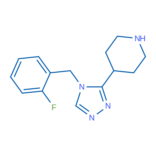4-(4-(2-Fluorobenzyl)-4H-1,2,4-triazol-3-yl)piperidine 1g
