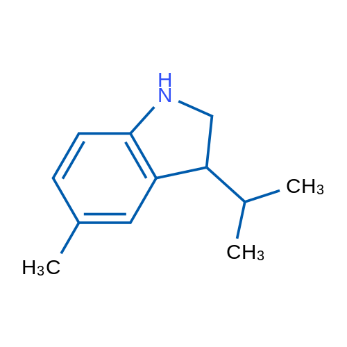 5-Methyl-3-(propan-2-yl)-2,3-dihydro-1h-indole 1g
