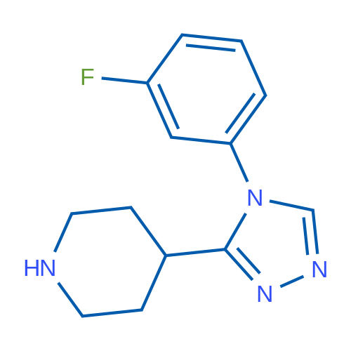 4-(4-(3-Fluorophenyl)-4H-1,2,4-triazol-3-yl)piperidine 1g