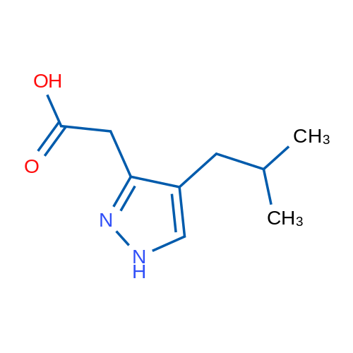 2-[4-(2-Methylpropyl)-1H-pyrazol-3-yl]acetic acid 1g