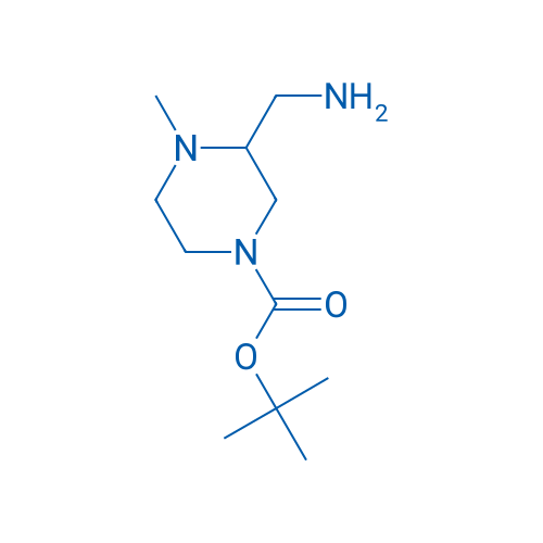 tert-Butyl 3-(aminomethyl)-4-methylpiperazine-1-carboxylate 250mg