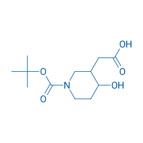 2-(1-(tert-Butoxycarbonyl)-4-hydroxypiperidin-3-yl)acetic acid 1g