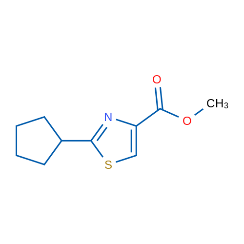 Methyl 2-cyclopentylthiazole-4-carboxylate 1g