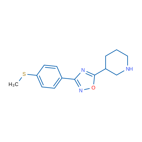 3-(4-(Methylthio)phenyl)-5-(piperidin-3-yl)-1,2,4-oxadiazole 1g