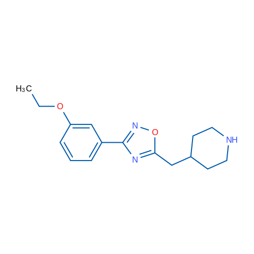 3-(3-Ethoxyphenyl)-5-(piperidin-4-ylmethyl)-1,2,4-oxadiazole 1g