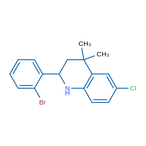 2-(2-Bromophenyl)-6-chloro-4,4-dimethyl-1,2,3,4-tetrahydroquinoline 1g