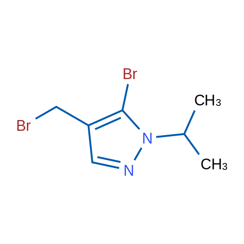 5-Bromo-4-(bromomethyl)-1-isopropyl-1H-pyrazole 1g