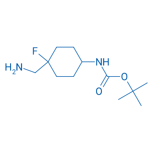 Carbamic acid, N-[4-(aminomethyl)-4-fluorocyclohexyl]-, 1,1-dimethylethyl ester 100mg