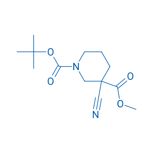 1-tert-Butyl 3-methyl 3-cyanopiperidine-1,3-dicarboxylate 250mg