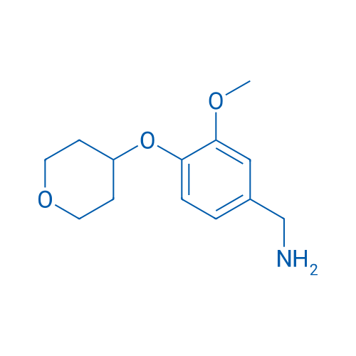 (3-Methoxy-4-((tetrahydro-2H-pyran-4-yl)oxy)phenyl)methanamine 250mg