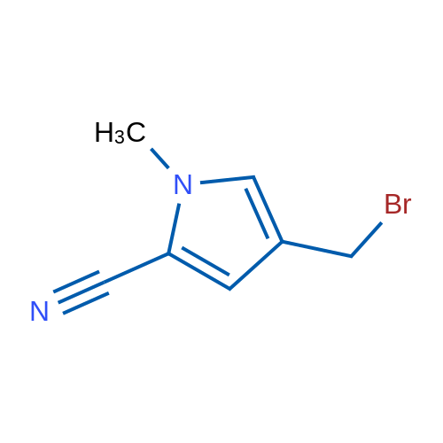 4-(Bromomethyl)-1-methyl-1H-pyrrole-2-carbonitrile 100mg