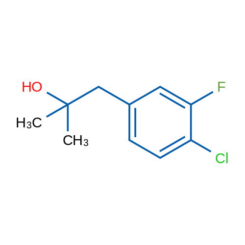 1-(4-Chloro-3-fluorophenyl)-2-methylpropan-2-ol 1g