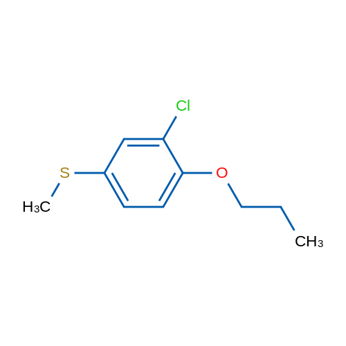 (3-Chloro-4-propoxyphenyl)(methyl)sulfane 1g