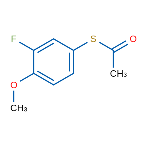 S-(3-Fluoro-4-methoxyphenyl) ethanethioate 1g