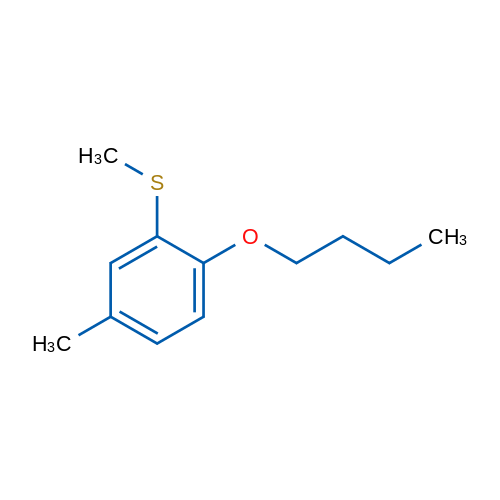 (2-Butoxy-5-methylphenyl)(methyl)sulfane 1g