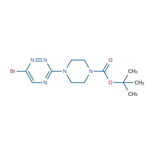 tert-Butyl 4-(6-bromo-1,2,4-triazin-3-yl)piperazine-1-carboxylate 1g