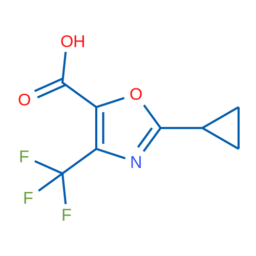2-Cyclopropyl-4-(trifluoromethyl)-1,3-oxazole-5-carboxylic acid 1g