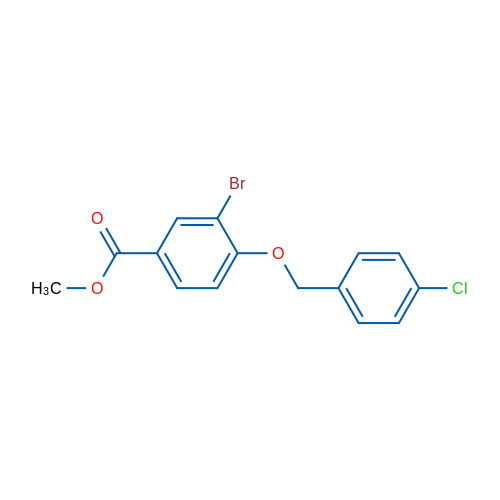 Methyl 3-bromo-4-((4-chlorobenzyl)oxy)benzoate 1g