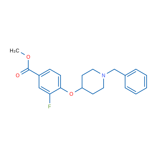 Methyl 4-((1-benzylpiperidin-4-yl)oxy)-3-fluorobenzoate 1g