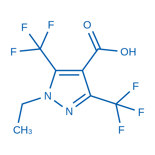 1-Ethyl-3,5-bis(trifluoromethyl)-1H-pyrazole-4-carboxylic acid 50mg