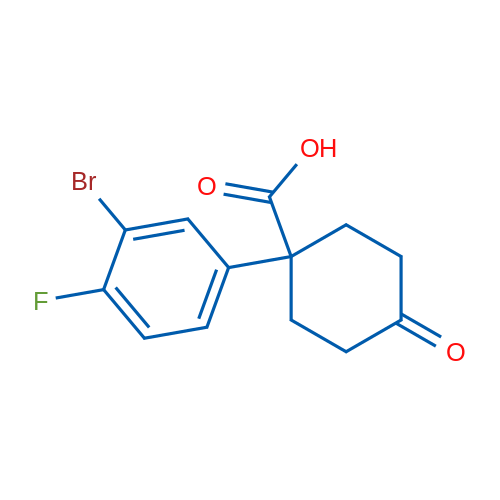1-(3-Bromo-4-fluorophenyl)-4-oxocyclohexanecarboxylic Acid 1g