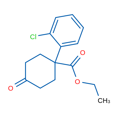 Ethyl 1-(2-Chlorophenyl)-4-oxocyclohexanecarboxylate 5g