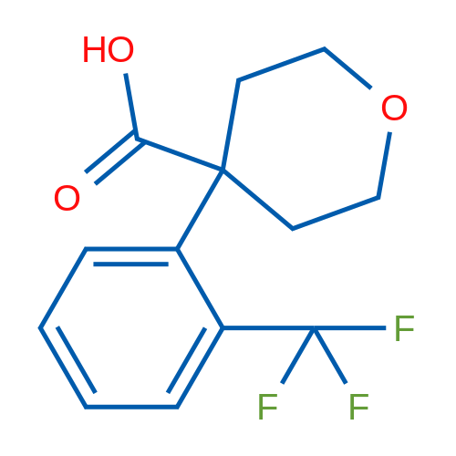 4-(2-(Trifluoromethyl)phenyl)tetrahydro-2H-pyran-4-carboxylic acid 1g