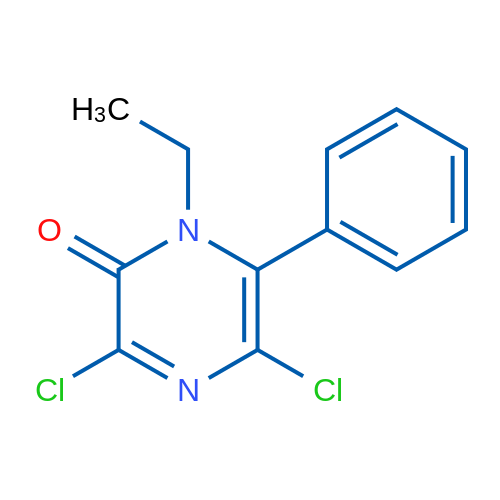 3,5-Dichloro-1-ethyl-6-phenylpyrazin-2(1H)-one 1g