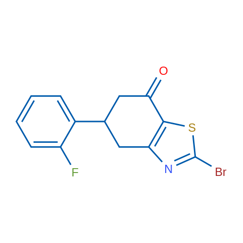 2-Bromo-5-(2-fluorophenyl)-5,6-dihydrobenzo[d]thiazol-7(4H)-one 1g