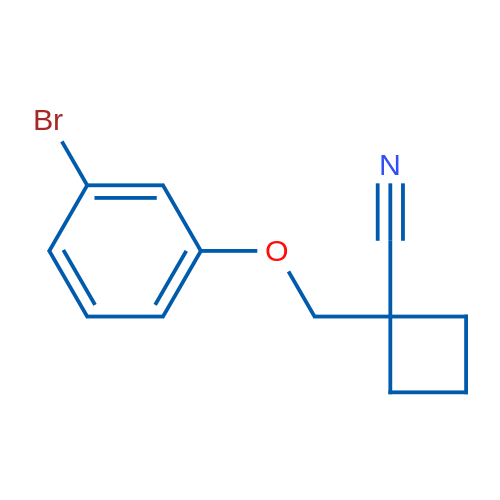 1-((3-Bromophenoxy)methyl)cyclobutanecarbonitrile 1g