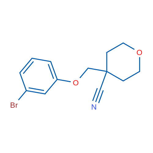 4-((3-Bromophenoxy)methyl)tetrahydro-2H-pyran-4-carbonitrile 1g
