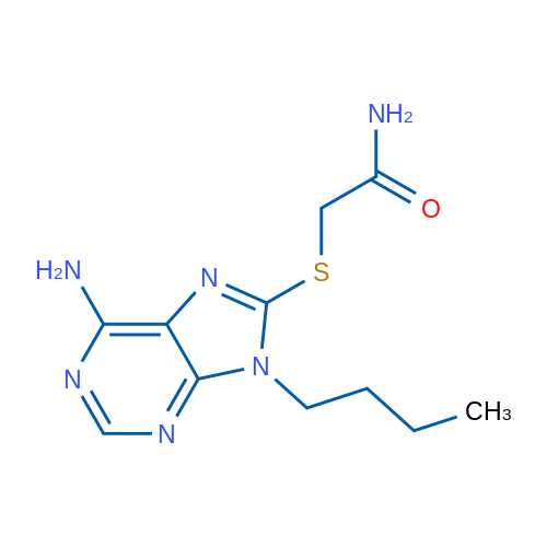2-((6-Amino-9-butyl-9H-purin-8-yl)thio)acetamide 1g