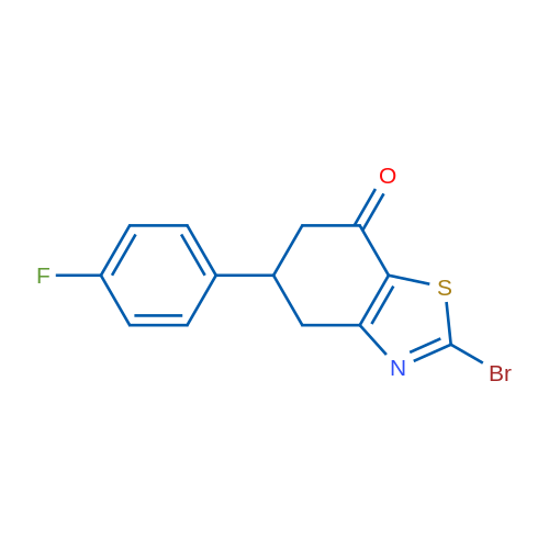 2-Bromo-5-(4-fluorophenyl)-5,6-dihydrobenzo[d]thiazol-7(4H)-one 1g
