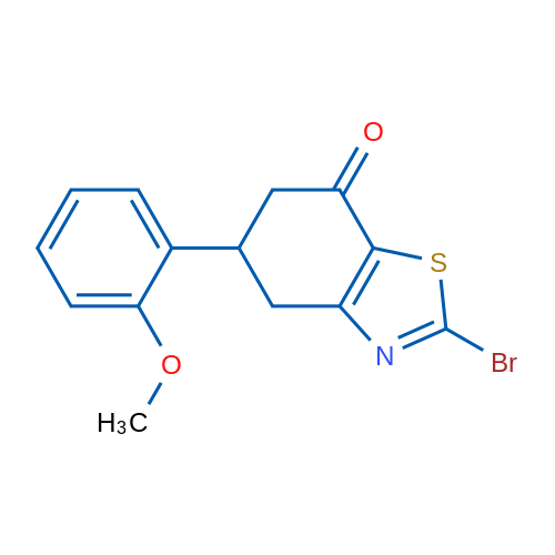 2-Bromo-5-(2-methoxyphenyl)-5,6-dihydrobenzo[d]thiazol-7(4H)-one 1g