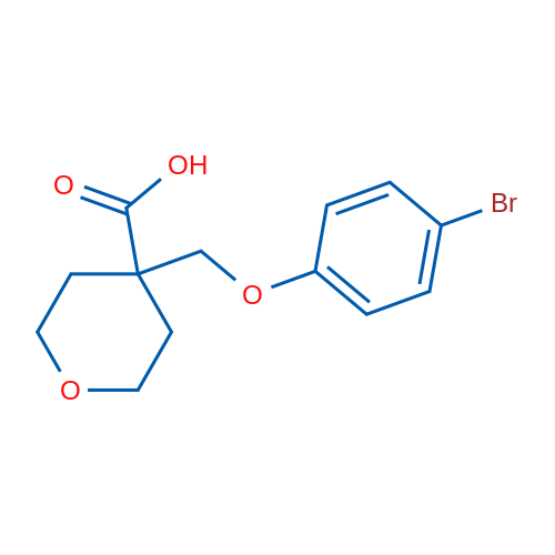 4-((4-Bromophenoxy)methyl)tetrahydro-2H-pyran-4-carboxylic acid 1g