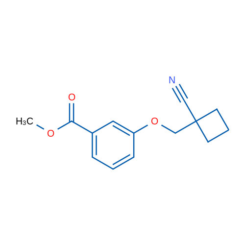 Methyl 3-((1-cyanocyclobutyl)methoxy)benzoate 1g