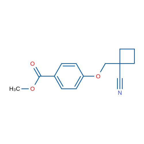 Methyl 4-((1-cyanocyclobutyl)methoxy)benzoate 1g